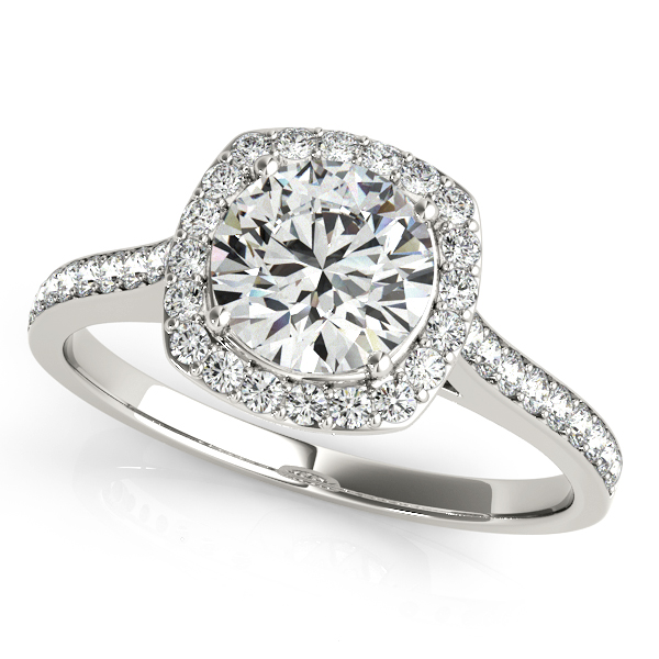 18ct White Gold Diamond Halo Ring | Cork, Ireland