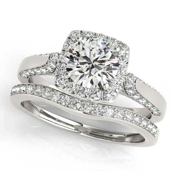 Platinum Round Halo Engagement Ring Image 3 Wallach Jewelry Designs Larchmont, NY