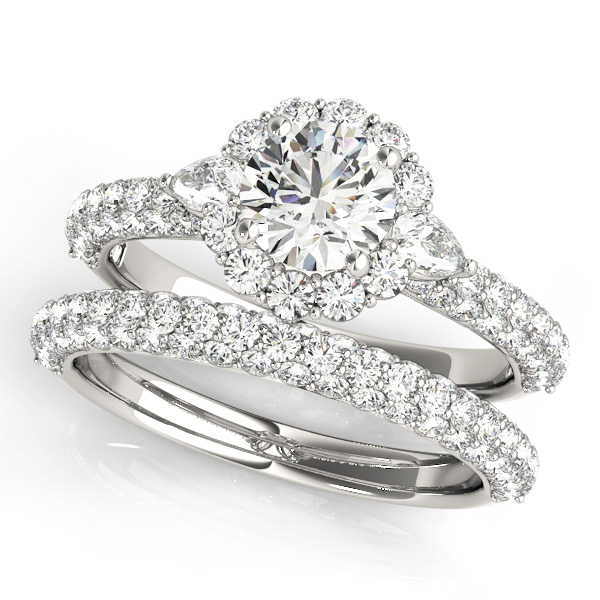 Platinum Pavé Engagement Ring MULT ROW Image 3 Quality Gem LLC Bethel, CT