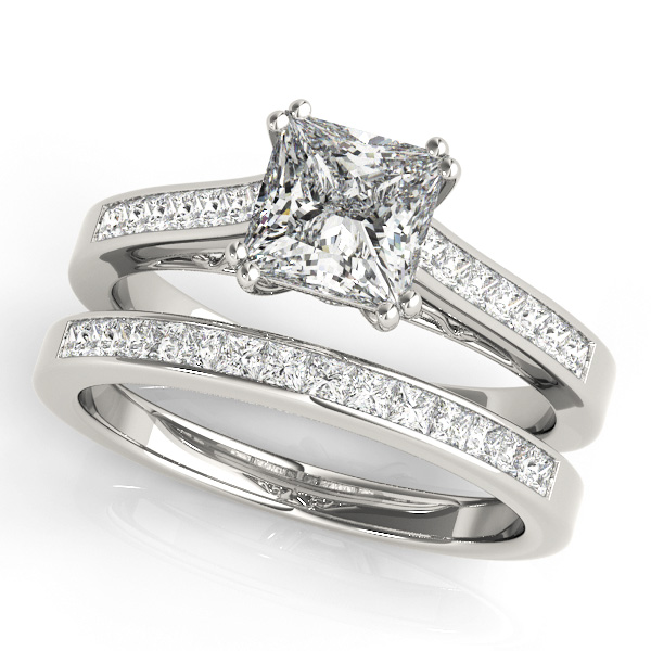 This platinum engagement ring is definitely a yes! @platinumjewelry |  Wedding rings simple, Wedding rings vintage, Wedding rings unique