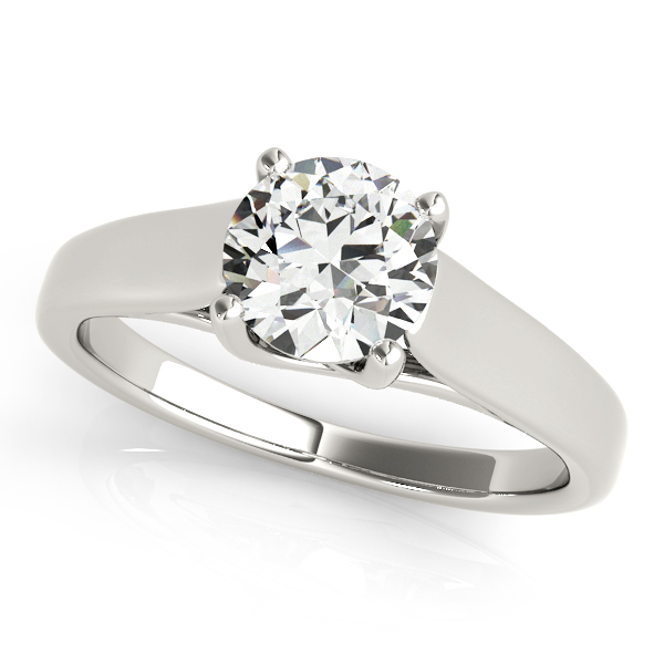 14K White Gold Trellis Engagement Ring Vincent Anthony Jewelers Tulsa, OK