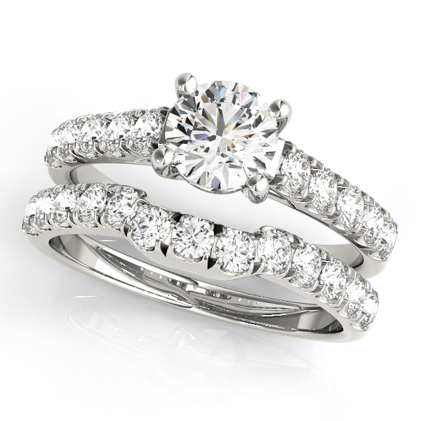 18K White Gold Trellis Engagement Ring Image 3 Hannoush Jewelers, Inc. Albany, NY