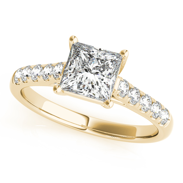 14K Yellow Gold Trellis Engagement Ring Hannoush Jewelers, Inc. Albany, NY