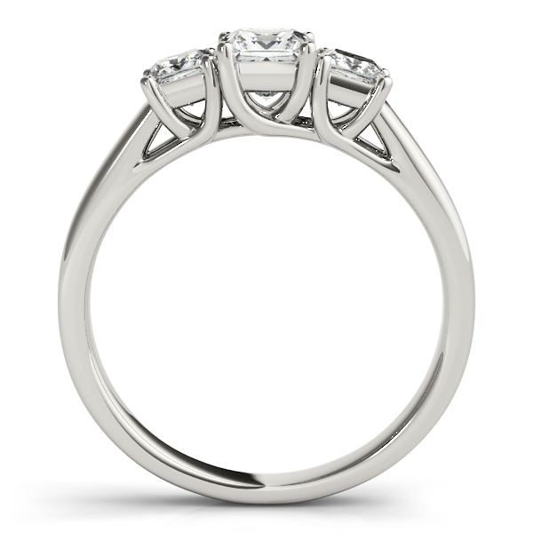 Modern Brass Silver Designer Silver Three Stone Ring, Packaging Type: Box  at Rs 1999 in Jaipur