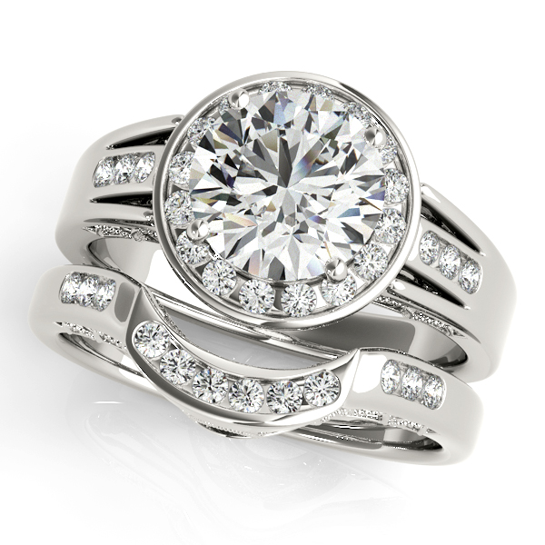 Platinum Round Halo Engagement Ring Image 3 Meigs Jewelry Tahlequah, OK