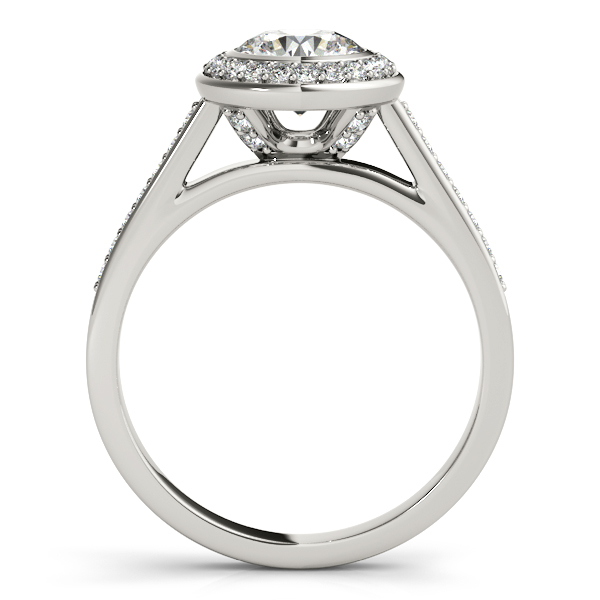14K White Gold Round Halo Engagement Ring Image 2 Meigs Jewelry Tahlequah, OK