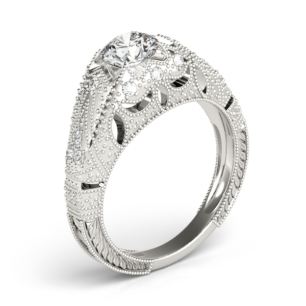 14K White Gold Antique Engagement Ring Image 3 Holliday Jewelry Klamath Falls, OR
