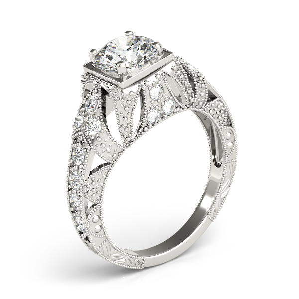 14K White Gold Antique Engagement Ring Image 3 Keller's Jewellers Lantzville, 