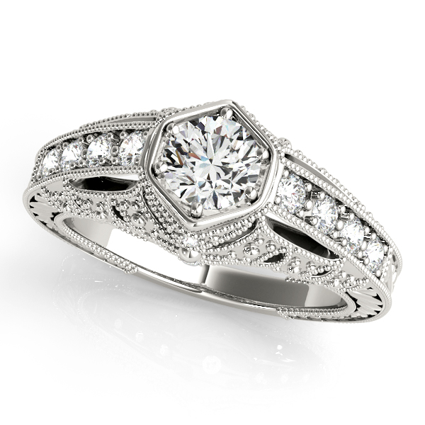 Platinum Antique Engagement Ring Meigs Jewelry Tahlequah, OK