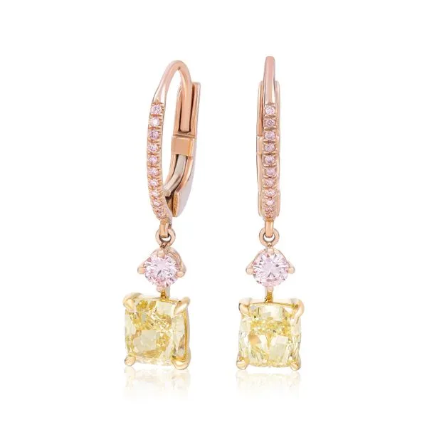 GIA Certified Fancy Intense Yellow Diamond Cushion Argyle The