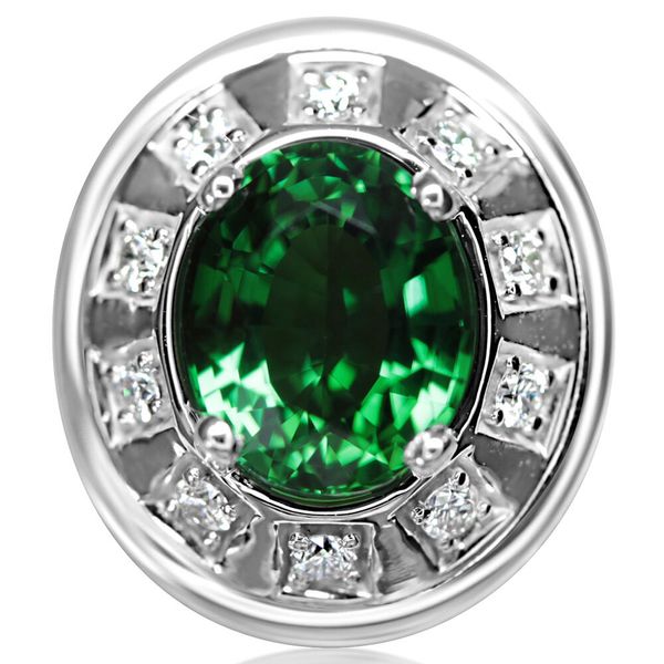 White Gold Tourmaline Pin Cravens & Lewis Jewelers Georgetown, KY