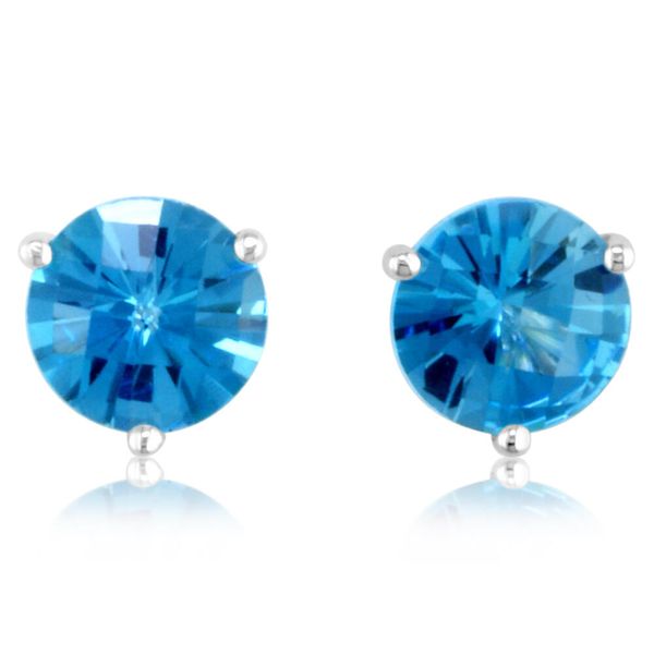 White Gold Topaz Earrings Cravens & Lewis Jewelers Georgetown, KY