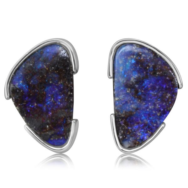 Sterling Silver Boulder Opal Earrings H. Brandt Jewelers Natick, MA