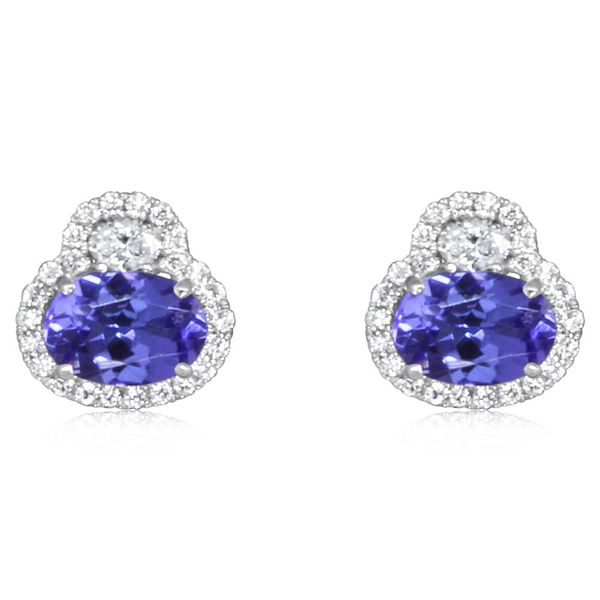 White Gold Tanzanite Earrings Timmreck & McNicol Jewelers McMinnville, OR