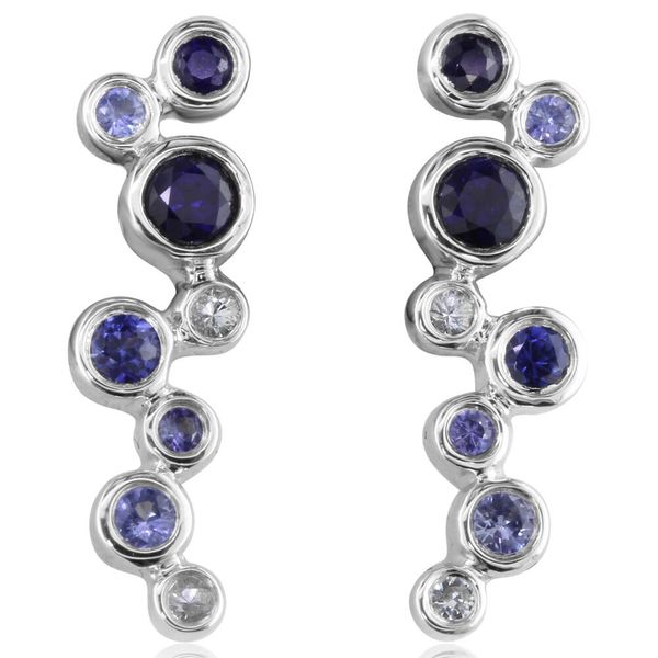 White Gold Sapphire Earrings Mitchell's Jewelry Norman, OK