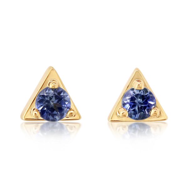 Yellow Gold Sapphire Earrings Mitchell's Jewelry Norman, OK