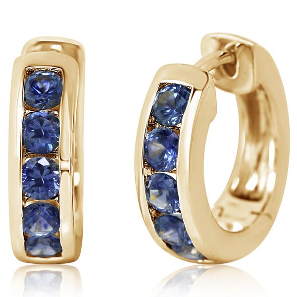Yellow Gold Sapphire Earrings J. Anthony Jewelers Neenah, WI