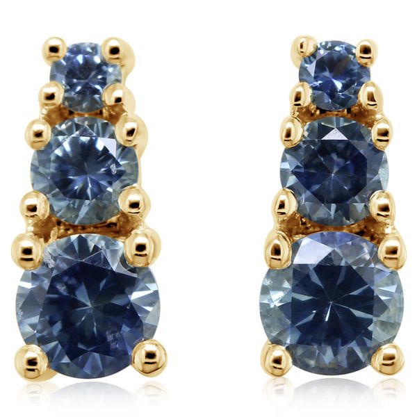 Yellow Gold Sapphire Earrings Roberts Jewelers Jackson, TN