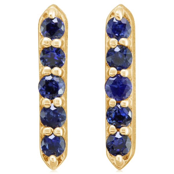 Yellow Gold Sapphire Earrings Ask Design Jewelers Olean, NY