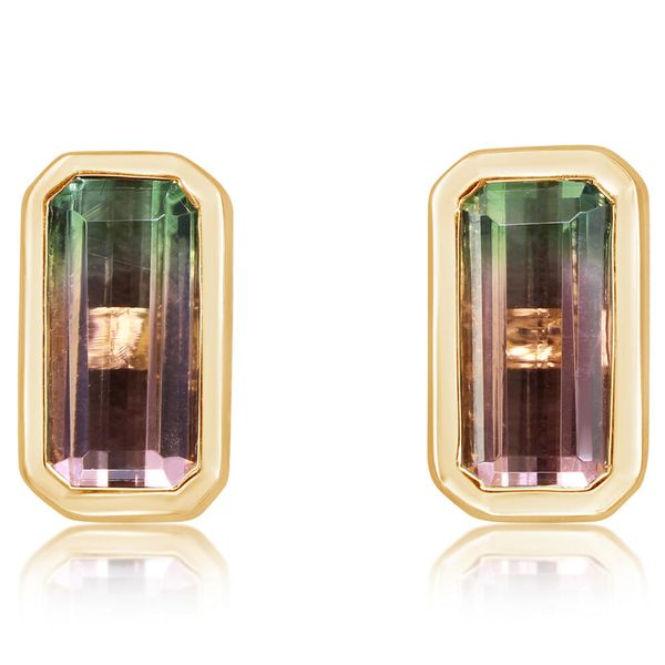 Yellow Gold Tourmaline Earrings Cravens & Lewis Jewelers Georgetown, KY
