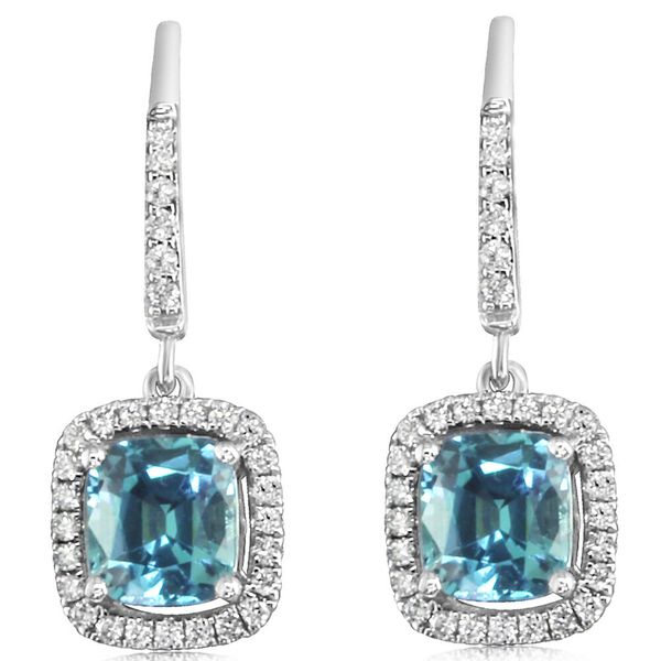 White Gold Tourmaline Earrings Leslie E. Sandler Fine Jewelry and Gemstones rockville , MD