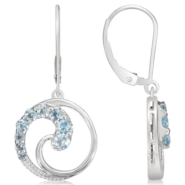 Sterling Silver Topaz Earrings Image 3 Ware's Jewelers Bradenton, FL