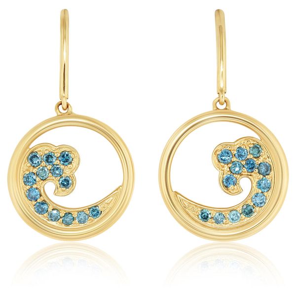 Yellow Gold Diamond Earrings Leslie E. Sandler Fine Jewelry and Gemstones rockville , MD