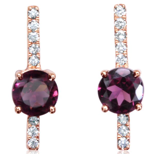 Rose Gold Amethyst Earrings Towne & Country Jewelers Westborough, MA