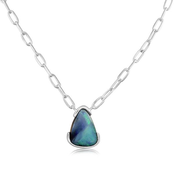 Sterling Silver Boulder Opal Necklace Whalen Jewelers Inverness, FL