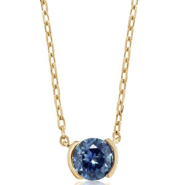 White Gold Aquamarine Necklace Mitchell's Jewelry Norman, OK