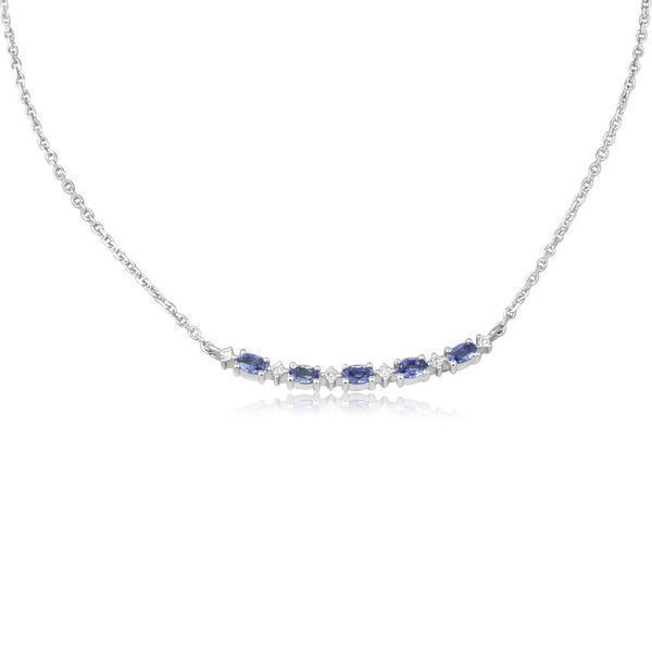 White Gold Yogo Sapphire Necklace Jones Jeweler Celina, OH