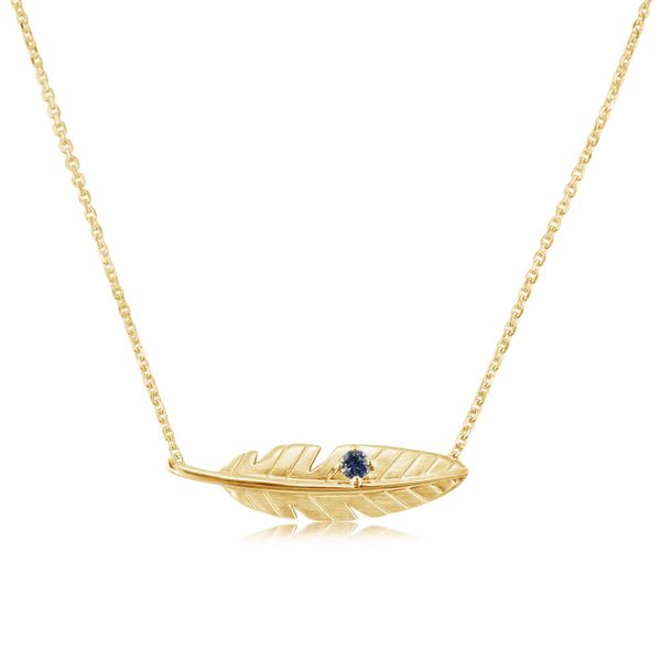 Yellow Gold Sapphire Necklace J. Anthony Jewelers Neenah, WI