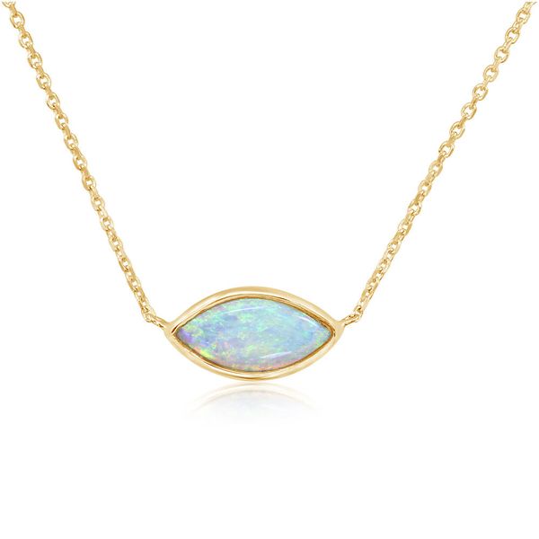 Yellow Gold Calibrated Light Opal Necklace Daniel Jewelers Brewster, NY