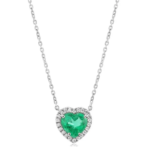 Platinum Emerald Necklace