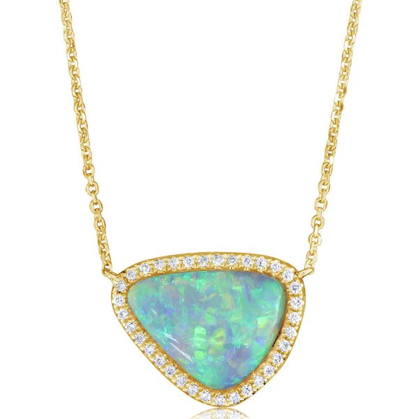 Parle Yellow Gold Natural Light Opal Necklace NNLFF899244CI | Cravens &  Lewis Jewelers | Georgetown, KY