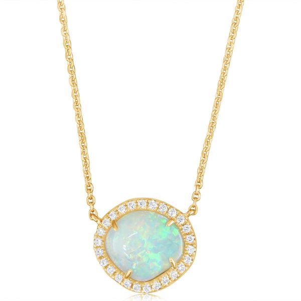 Parle Yellow Gold Natural Light Opal Necklace NNLFF876186CI | Brynn Marr  Jewelers | Jacksonville, NC