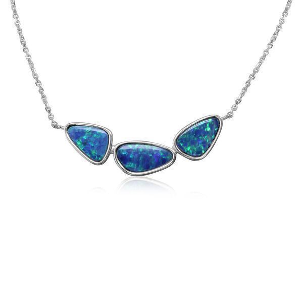 White Gold Opal Doublet Necklace Gold Mine Jewelers Jackson, CA