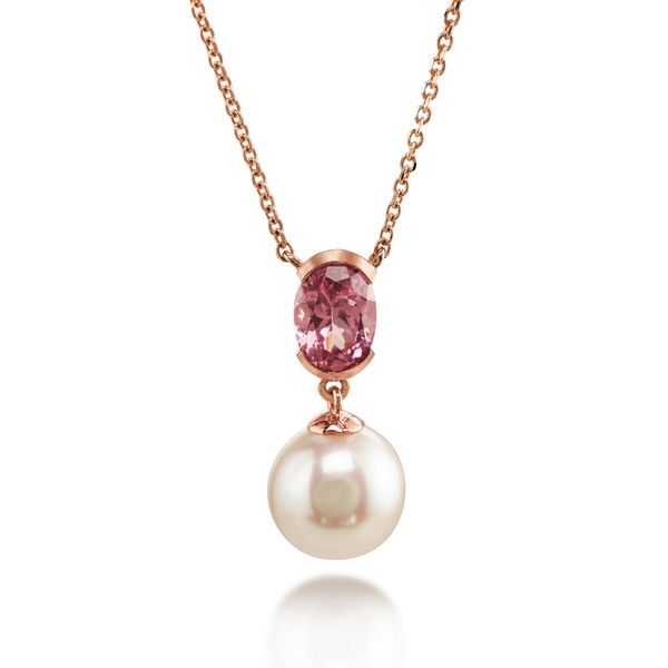 Rose Gold Cultured Pearl Necklace Priddy Jewelers Elizabethtown, KY