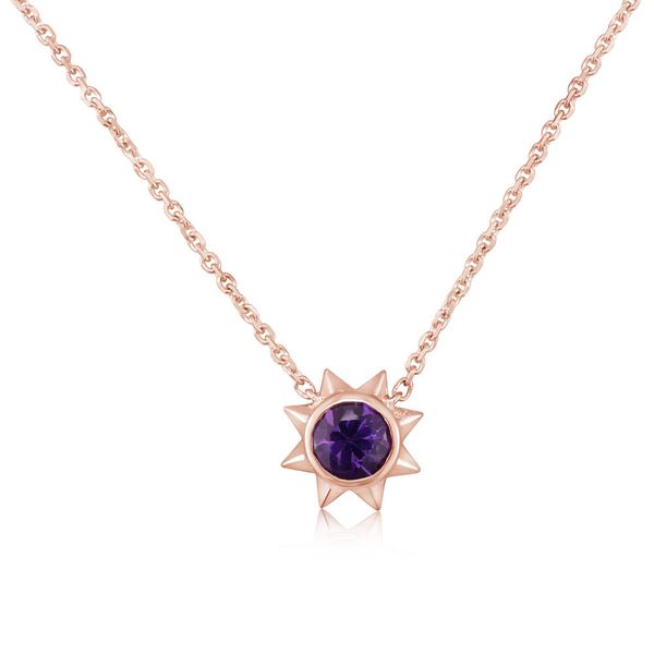 Parle Rose Gold Amethyst Necklace NPF361A2XR Gregory Jewelers