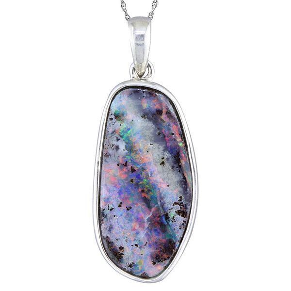 Sterling Silver Boulder Opal Pendant Mar Bill Diamonds and Jewelry Belle Vernon, PA