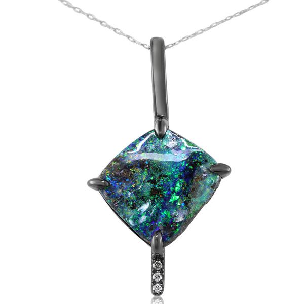 Sterling Silver Boulder Opal Pendant Mitchell's Jewelry Norman, OK