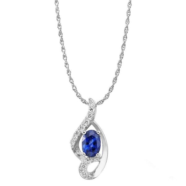 White Gold Sapphire Pendant Blue Marlin Jewelry, Inc. Islamorada, FL