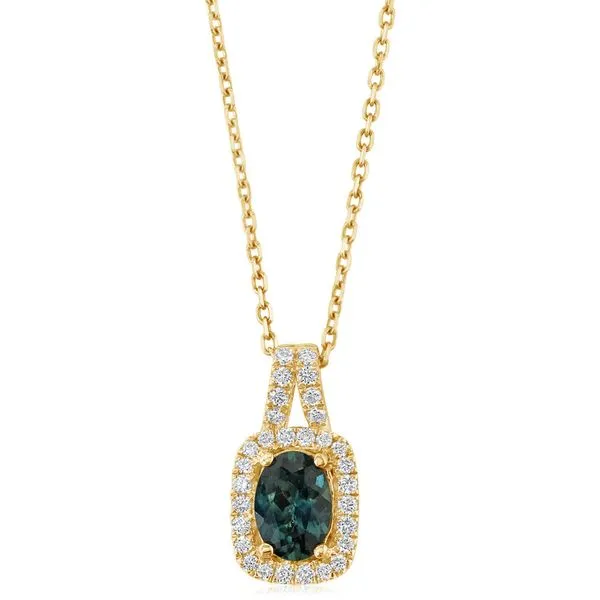 14ky gold deals sapphire pendant