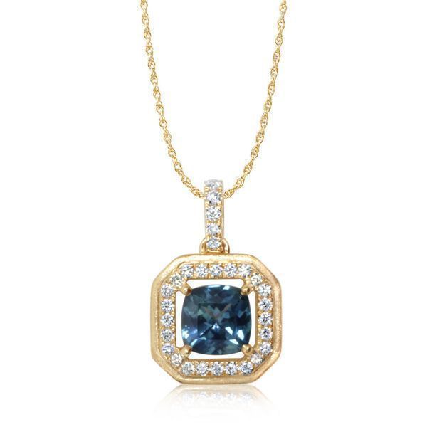 Yellow Gold Sapphire Pendant Conti Jewelers Endwell, NY
