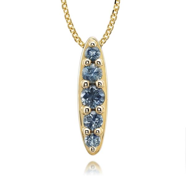 Yellow Gold Sapphire Pendant Jones Jeweler Celina, OH