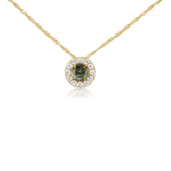 Yellow Gold Sapphire Pendant Mitchell's Jewelry Norman, OK