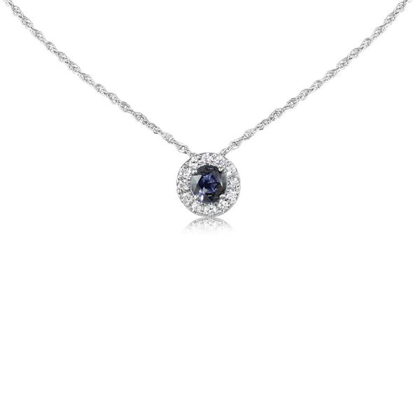 White Gold Sapphire Pendant Mar Bill Diamonds and Jewelry Belle Vernon, PA