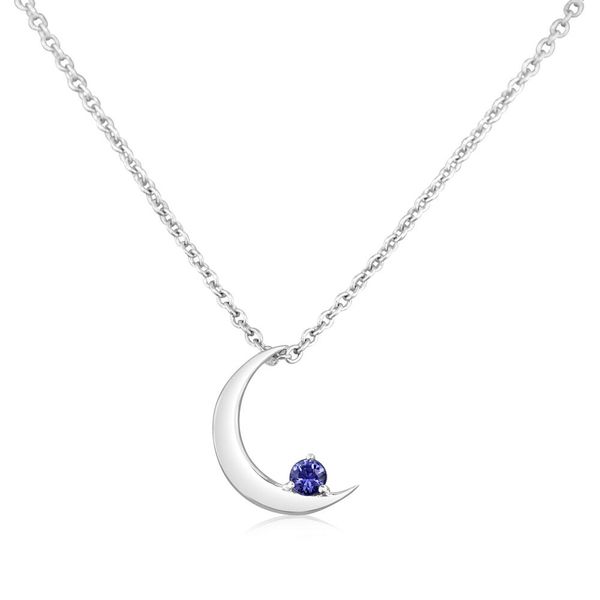 White Gold Sapphire Pendant Timmreck & McNicol Jewelers McMinnville, OR