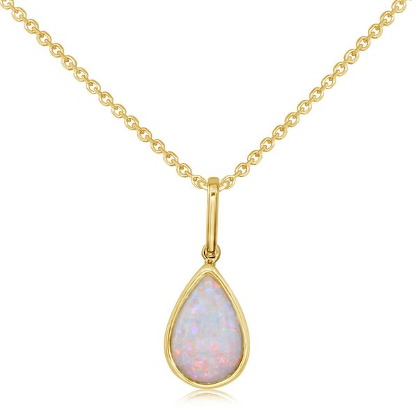 Yellow Gold Calibrated Light Opal Pendant Priddy Jewelers Elizabethtown, KY