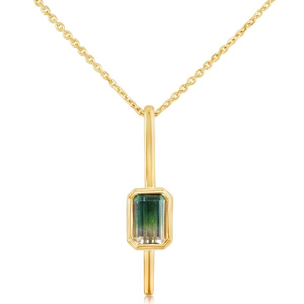 Yellow Gold Tourmaline Pendant Cravens & Lewis Jewelers Georgetown, KY